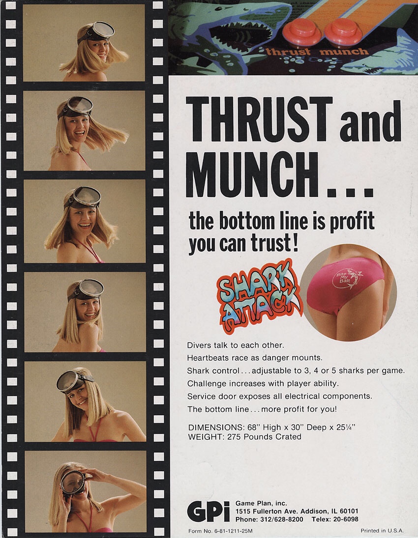 Shark Attack-arcade-flyer-GPI