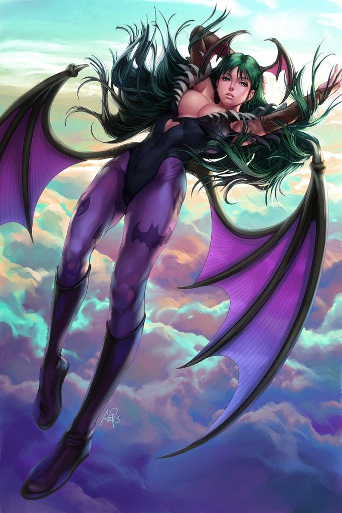 darkstalkers night warriors morrigan capcom artgerm lau