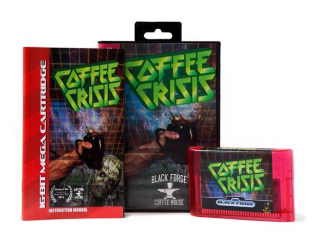 Coffee crisis now available SEGA Genesis cartridge megadrive