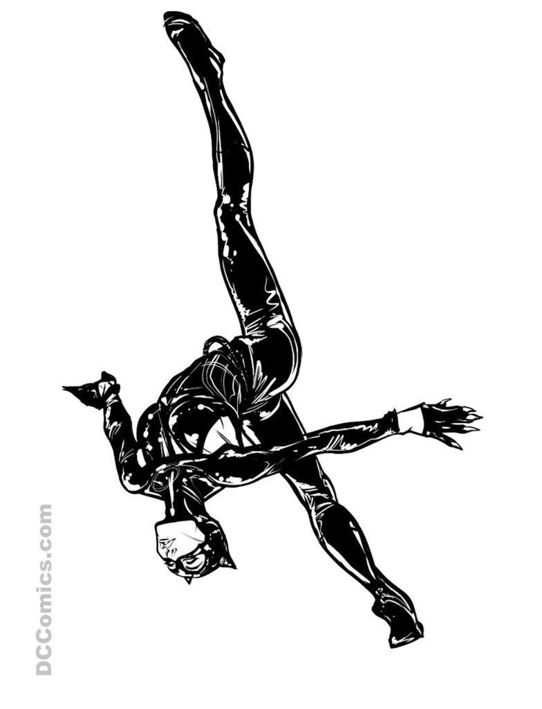 DC Comics Catwoman flipping