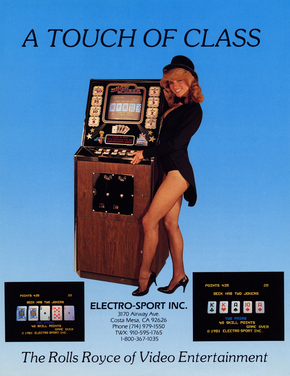 video poker-arcade-flyer