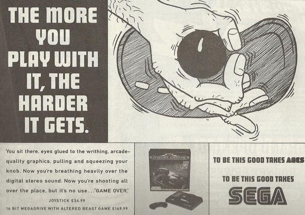 The Splintering_Cheeky gaming ads_Sega_genesis_mega drive_stick