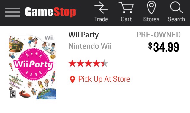Wii Party GameStop