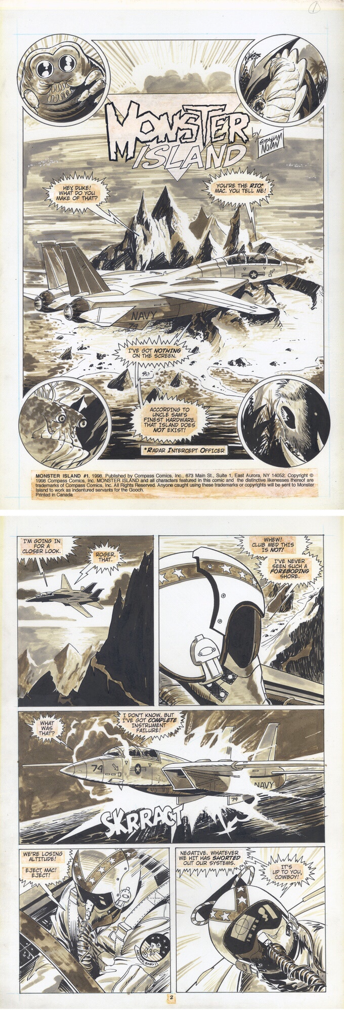 Monster Island Comic book sample