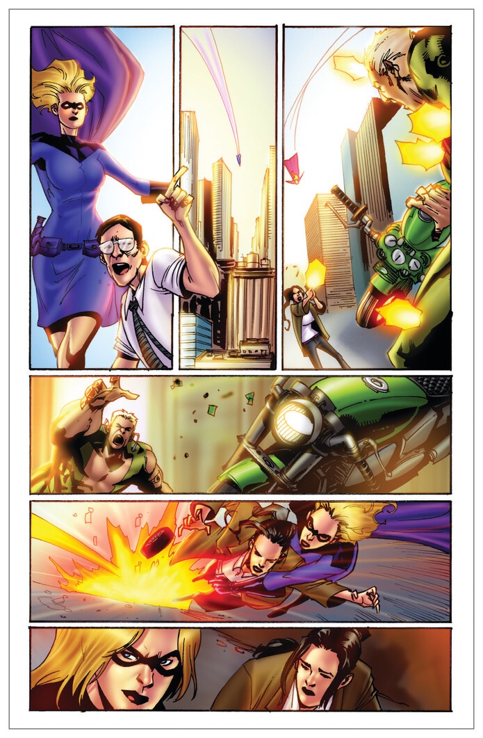 Flying Sparks Comic book sample