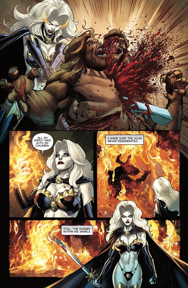 Lady Death: Nightmare Symphony Comic Book page sample