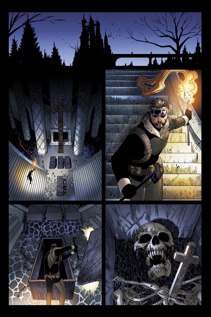 Graveyard Shift Sample Page No. 1 Man searching tomb