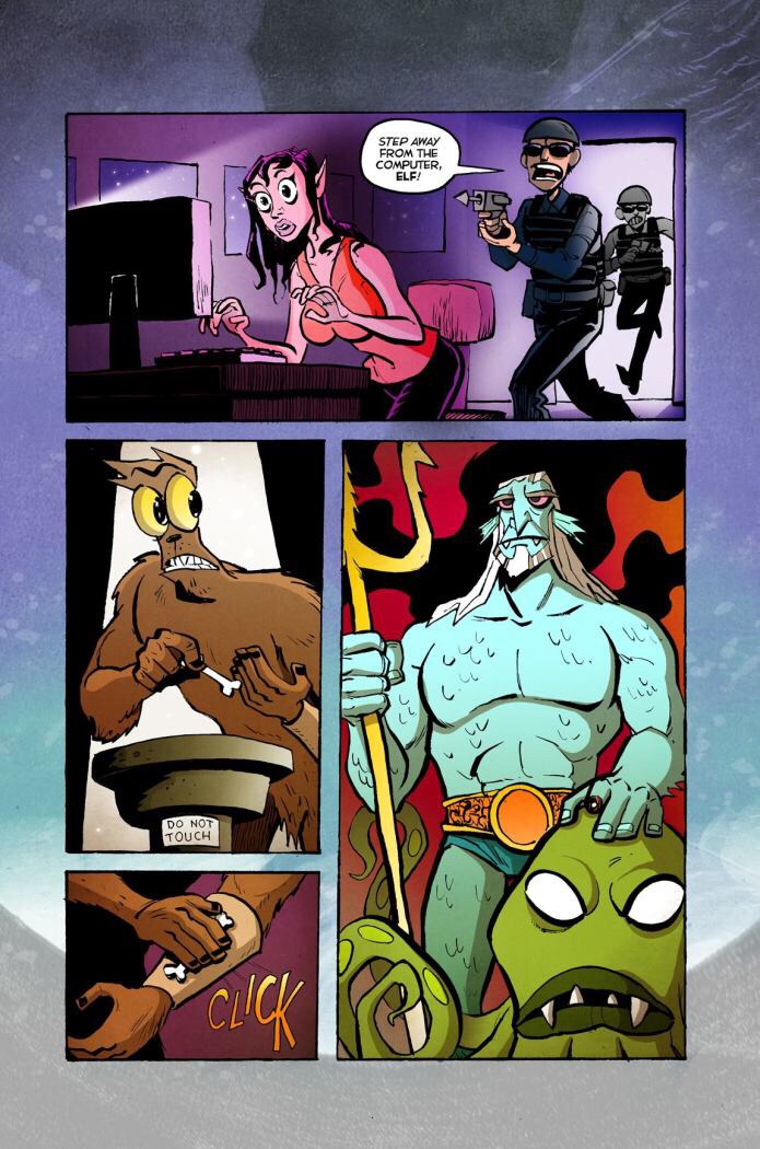 Bigfoot Bill Comic book page sample