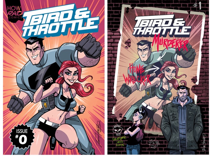 T-Bird and Throttle Comic Cover