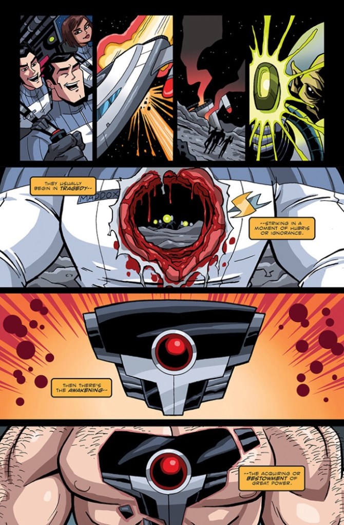 T-Bird and Throttle Fight Scene Sample Page