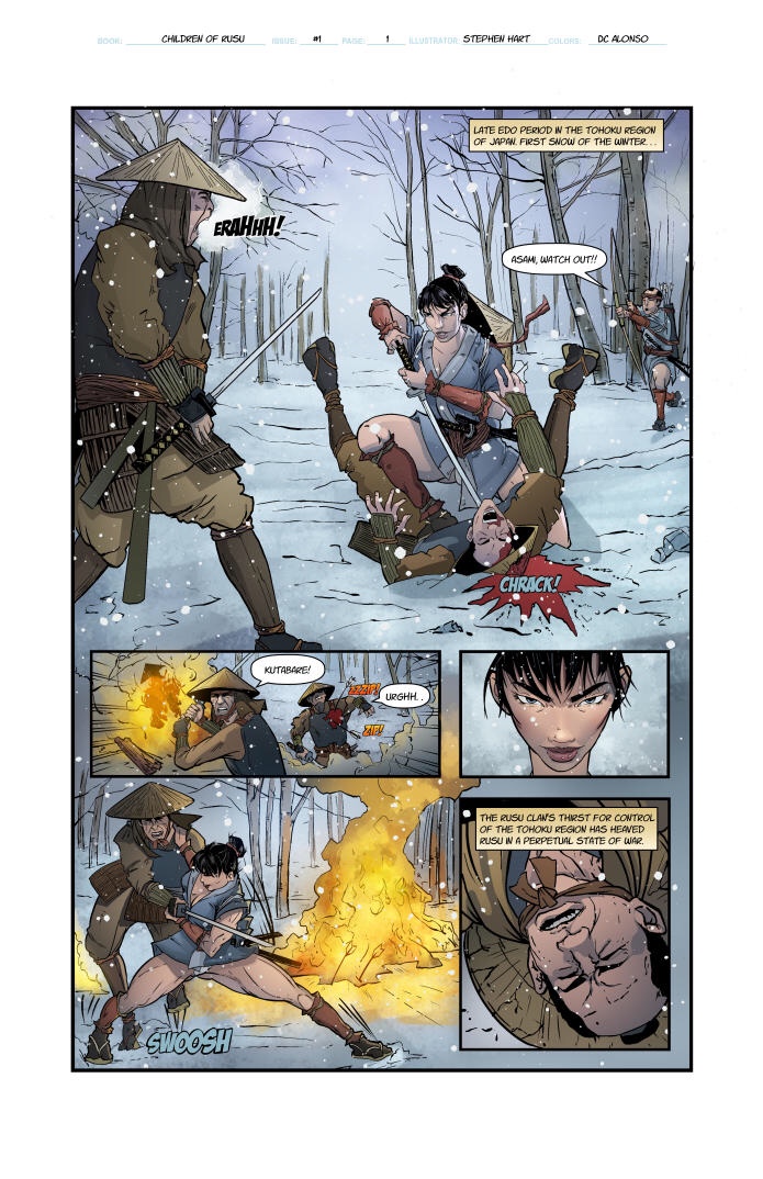 Asami: Children of Rusu sample page No.1 