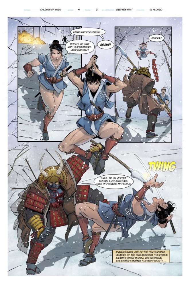 Asami: Children of Rusu sample page No.3 Hayashi vs Asami