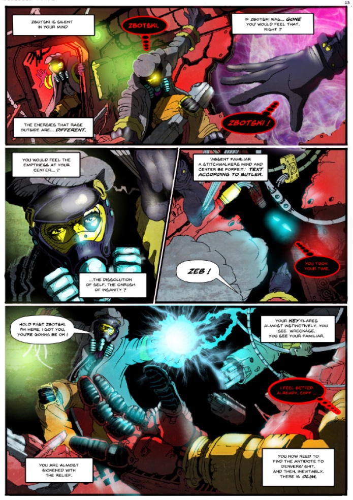 Stitchwalker The Clysm sample page No. 2 Zbotski