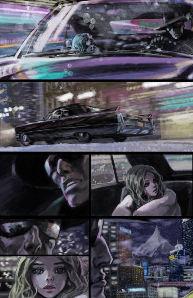 Little Girl Lethal sample page No. 2 driving away