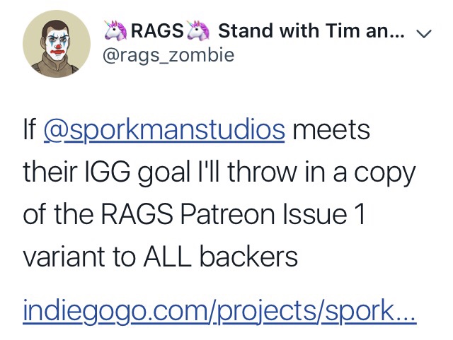 RAGS creators help to promote Sporkman
