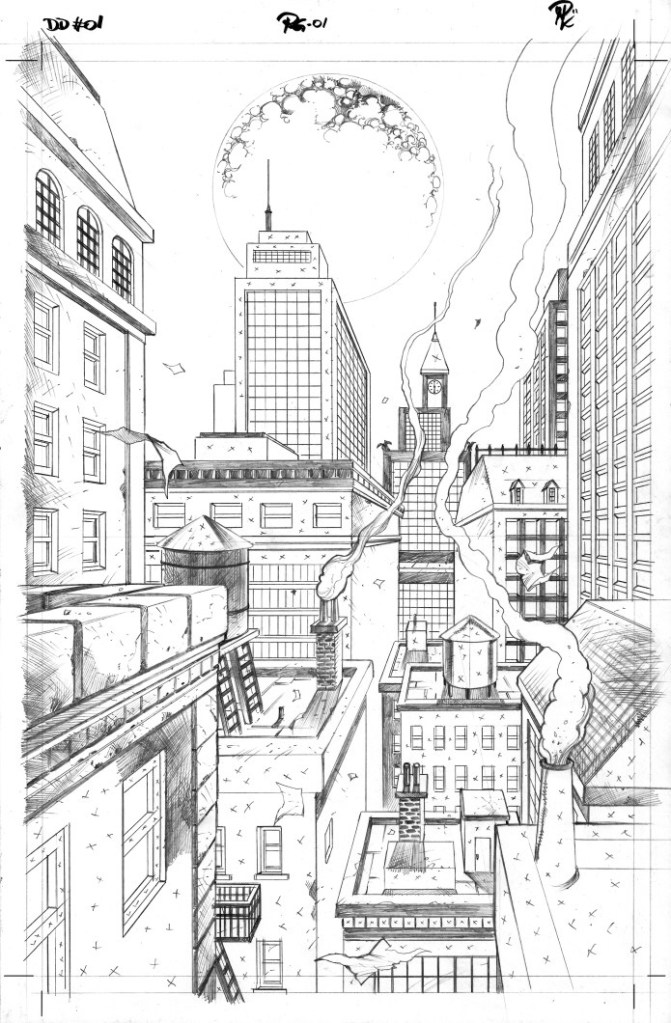 Detective Dead: Crimson Moon sample page No. 1 city scheme