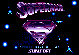 Reflection_the splintering_Sega_Genesis_superman_title_screen