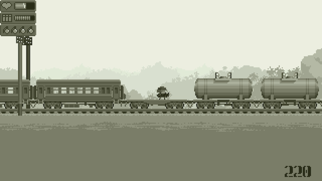 Gunpowder-on-The-Teeth-Arcade-review-nintendo-switch-monochrome-may-the-splintering-train