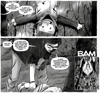 Tales from the Suicide Forest_aokigahara_the splintering_review_monochrome_may_amigo_comics_page-1