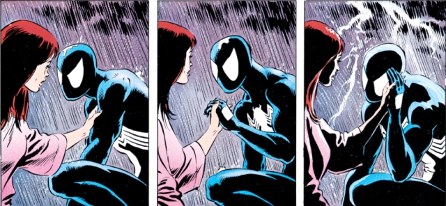 Kravens-last-hunt-spiderman-the-splintering-banner-Spider-Man and Mary Jane