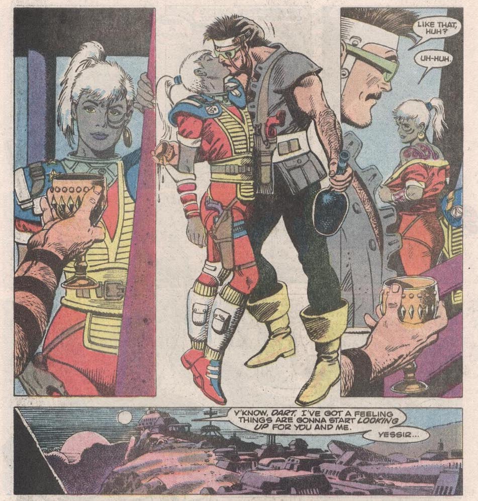 Dart and Blackjack from DC Comics Atari Force