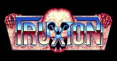 Truxton title screen logo