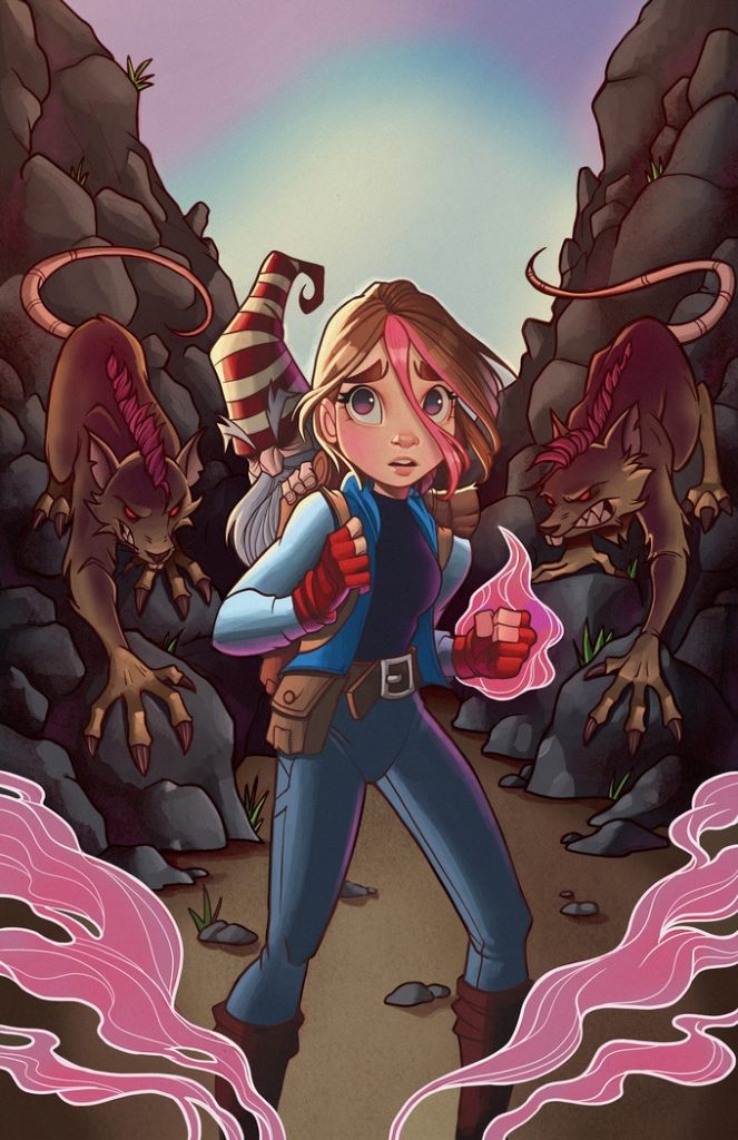 Chrissie Zullo cover art for Stealth Hammer issue 2